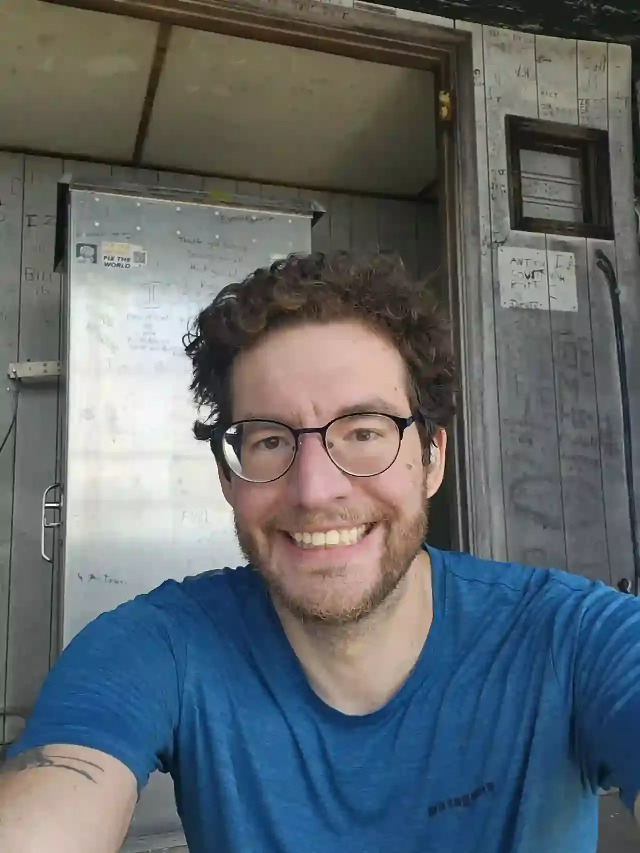 In an abandoned firetower on top of Elliott Knob, VA